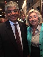 Ambassador Arun K. Singh meeting with Congresswoman Dina Titus (D-NV) at Democratic National Convention, Philadelphia (July 26, 2016)