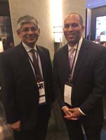 Ambassador Arun K. Singh meeting with Congressman Hakeem Jeffries (D-NY) at Democratic National Convention, Philadelphia (July 26, 2016)