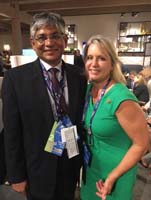 Ambassador Arun K. Singh meeting with Congresswoman Renee Ellmers (R-NC) at Republican National Convention, Cleveland (July 19, 2016)