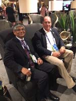Ambassador Arun K. Singh meeting with Congressman Ted Yoho (R-FL) at Republican National Convention, Cleveland (July 19, 2016).
