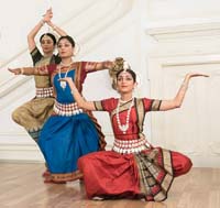 Odissi Dance performance by Ms. Sreyashi Dey, Ms. Supradipta Datta and Ms. Ananya Kar at the cultural event 'The Rasa of Transcendence: Explorations Through Dance, Art and Spirituality', , presented by Embassy of India, Washington DC on August 4.