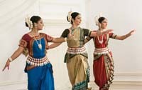 Odissi Dance performance by Ms. Sreyashi Dey, Ms. Supradipta Datta and Ms. Ananya Kar at the cultural event 'The Rasa of Transcendence: Explorations Through Dance, Art and Spirituality', , presented by Embassy of India, Washington DC on August 4.