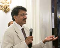 Interactive Q&A session with Swami Chidbrahmananda of Vedanta Centre of Greater Washington, DC, at the cultural event 'The Rasa of Transcendence: Explorations Through Dance, Art and Spirituality', presented by Embassy of India, Washington DC on August 4.