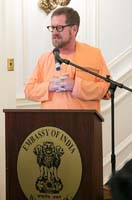 Talk by Swami Chidbrahmananda of Vedanta Centre of Greater Washington, DC, at the cultural event 'The Rasa of Transcendence: Explorations Through Dance, Art and Spirituality', presented by Embassy of India, Washington DC on August 4.