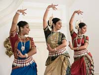Odissi Dance performance by Ms. Sreyashi Dey, Ms. Supradipta Datta and Ms. Ananya Kar at the cultural event 'The Rasa of Transcendence: Explorations Through Dance, Art and Spirituality', , presented by Embassy of India, Washington DC on August 4.