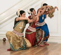 Odissi Dance performance by Ms. Sreyashi Dey, Ms. Supradipta Datta and Ms. Ananya Kar at the cultural event 'The Rasa of Transcendence: Explorations Through Dance, Art and Spirituality', , presented by Embassy of India, Washington DC on August 4.