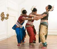 Odissi Dance performance by Ms. Sreyashi Dey, Ms. Supradipta Datta and Ms. Ananya Kar at the cultural event 'The Rasa of Transcendence: Explorations Through Dance, Art and Spirituality', , presented by Embassy of India, Washington DC on August 4.