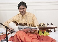 Sarod Artist Apratim Majumdar performing during the cultural event presented by the Embassy of India, Washington, DC, on November 11, 2016.