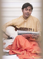 Sarod Artist Apratim Majumdar performing during the cultural event presented by the Embassy of India, Washington, DC, on November 11, 2016.