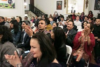 Guests in attendance at the cultural event 'Colors of Breath: A Meditative Thematic Music Recital', presented by Embassy of India, Washington DC on April 29.