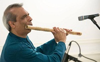 Flutist Deepak Ram performing during the cultural event 'Colors of Breath: A Meditative Thematic Music Recital', presented by Embassy of India, Washington DC on April 29.