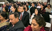 Guests in attendance at the cultural event 'Colors of Breath: A Meditative Thematic Music Recital', presented by Embassy of India, Washington DC on April 29.