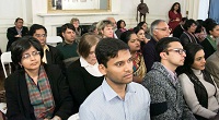 Guests in attendance at the cultural event 'Colors of Breath: A Meditative Thematic Music Recital', presented by Embassy of India, Washington DC on April 29.