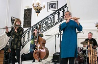 Presentation of 'Two Dialects in Improvisation' - Indian Classical & Jazz' by Deepak Ram (Indian Flute), Ali Ryerson (Jazz Flute), Amy Shook (Bass) and Frank Russo (Drums and Percussion).