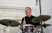 Frank Russo playing the Drums and Percussion.