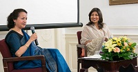 Conversation with Director Vibha Bakshi by Dr. Maina Singh, Scholar-in-Residence, School of International Service, American University, at the cultural event 'Daughters of Mother India - Film by Vibha Bakshi', presented by Embassy of India, Washington DC on November 12, 2015.