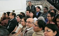 Guests in attendance at the cultural event "'Winning Cancer through Dance' - Classical Dance Performance and Talk by Dr. Ananda Shankar Jayant", presented by Embassy of India, Washington DC on February 19, 2016.