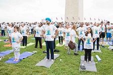 Photo 1 of The Third International Day of Yoga organized by the Embassy of India in Association with Friends of Yoga at Sylvan Theater, National Mall in Washington, DC on June 17