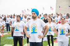 Photo 2 of The Third International Day of Yoga organized by the Embassy of India in Association with Friends of Yoga at Sylvan Theater, National Mall in Washington, DC on June 17