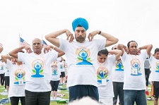Photo 6 of The Third International Day of Yoga organized by the Embassy of India in Association with Friends of Yoga at Sylvan Theater, National Mall in Washington, DC on June 17