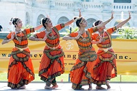 Presentation of "'Classical on the Capitol' - Bharatanatyam by Jayamangala Dance school", at the celebration of the 2nd International Day of Yoga at Capitol Hill Lawns, Washington, DC, on June 18, 2016
