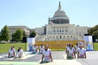Interactive Yoga Session / Cultural Program at the celebration of the 2nd International Day of Yoga at Capitol Hill Lawns, Washington, DC.