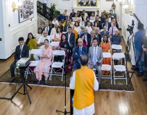 Guests in attendance at the cultural event titled "Celebration of 100th Birth Anniversary of Pandit Deendayal Upadhyaya" presented by the Embassy of India, Washington, DC, at the Embassy of India, Washington, DC, on Monday, September 25, 2017.