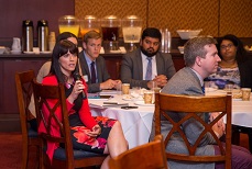 Photo 2 of Deputy Chief of Mission Santosh Jha briefing Congressional Staffers & Committee  Directors on Prime Minister Modi's successful visit to the U.S.