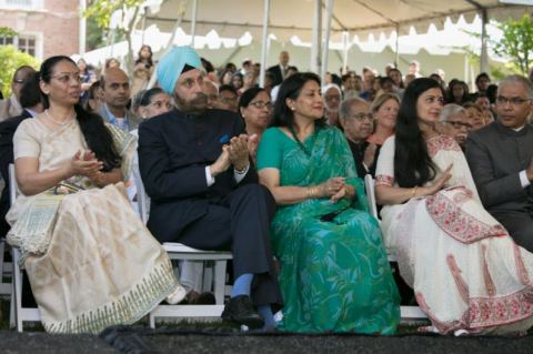 Guests in attendance on the occasion of celebration of India's 72nd Independence Day at the Embassy Residence on August 15, 2018.
