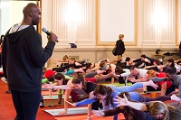 Yoga on the Hill by Congressional Yogi Association! - With the support of Embassy of India, Washington D.C., the newly founded Congressional Yogi Association to organize the first-ever "Yoga on the Hill" on May 1st, 2015. Courtesy: Congressional Yogi Association. Photos Courtesy: Congressional Yogi Association.
