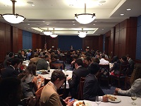 Ambassador Dr. S. Jaishankar addressing the Congressional Staffers on "India-U.S. Relations Under the Modi Government", at the Capitol Hill on July 24.