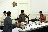 Maithreem: Music for Amity and Goodwill' by renowned Carnatic vocalist Sikkil Gurucharan, accompanied on Violin by Nagai Sriram, on Mridangam by Vijay Ganesh and on Kanjira by Vinay Mallikaarjun.