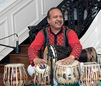 Debu Nayak playing the Tabla