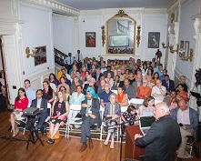 Mr. Kenneth X. Robbins delivering a talk titled "India: A Land of Maharajas and Jews" at the Embassy of India on June 9, 2017