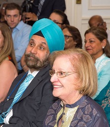 Guests in attendance at the talk titled "India: A Land of Maharajas and Jews" by Mr. Kenneth X. Robbins at the Embassy of India on June 9, 2017