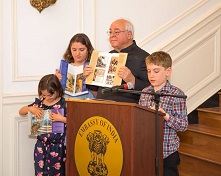 Mr. Kenneth X. Robbins delivering a talk titled "India: A Land of Maharajas and Jews" at the Embassy of India on June 9, 2017