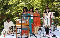 Singing of patriotic songs on the occasion of celebration of India's 70th Independence Day at Embassy Residence on August 15.