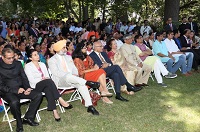Guests in attendance on the occasion of celebration of India's 70th Independence Day at Embassy Residence on August 15.