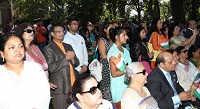Guests in attendance on the occasion of celebration of India's 70th Independence Day at Embassy Residence on August 15.