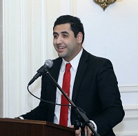 Welcome & event introduction by Emcee Pranav Kaul, EXE. MEMBER, GWISA, at the "WINTER GET TOGETHER" event presented by George Washington University Indian Students' Association (GWISA) & NetSAP, at the Embassy of India on December 5.