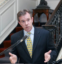 Mark Brunner, Senior Advisor to Senator Mark Warner making his remarks during the event.
