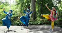 Bhangra - Dance performance by Ishar Kaur Chhabra, Ishmeet Singh Maharaj and Navmeet Singh Maharaj, students belonging to DC Metro Punjabi Art Academy.