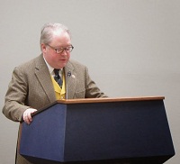 Congressman George Holding (R-NC), Co-Chair, Congressional Caucus on India and Indian Americans addressing the gathering