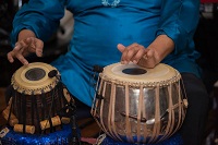 Musical Recital by Singer Humayun Khan, accompanied by Broto Roy (Tabla), Harry Appelman (Keyboard), Wes Crawford (Drums), Joe Brotherton (Trumpet) and Steve Zerlin (Bass) at 'Girl Rising India' event at Embassy of India, Washington DC on October 9, 2015 hosted by Ambassador Arun K. Singh on the eve of International Day of the Girl.