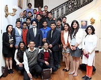Photo 7 of Interaction of Amb. Taranjit Singh Sandhu, Charge d'affaires, with young delegates of Vision India Foundation at Embassy on October 10, 2016.