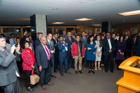 Guests in attendance at the function celebrating Diwali at the US State Department on Monday, November 5, 2018.