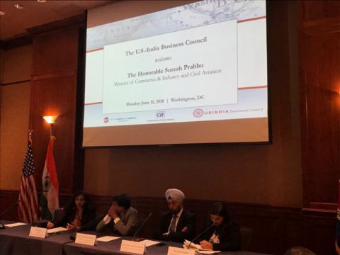 Visit of Mr. Suresh Prabhu, Minister of Commerce & Industry and Civil Aviation to USA, 10-12 June 2018