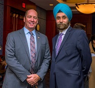 Ambassador Navtej Sarna with Congressman Ted Yoho - with Navtej Sarna.