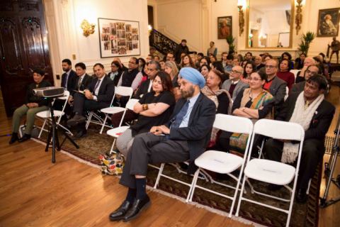Audience at the Book Talk by Assa Doron and Robin Jeffrey of their book "Waste of a Nation: Garbage and Growth in India" at Embassy of India on March 23, 2018