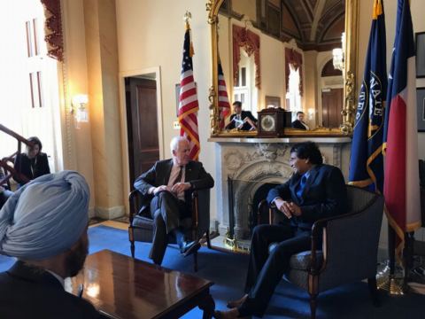 Meeting with Senator Cornyn and Senator Warner at the US senate